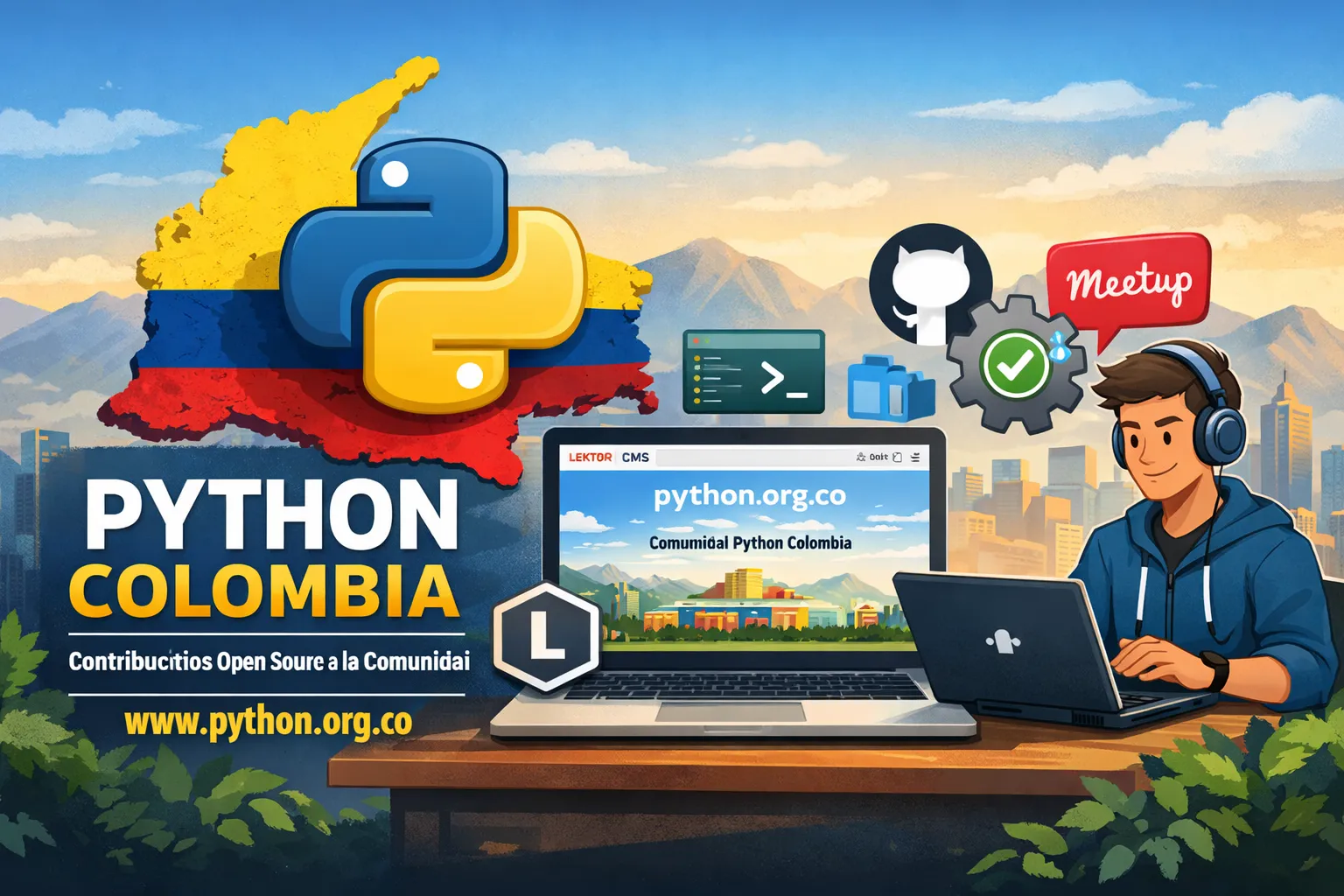 Imagen destacada para Sitio Web Python Colombia